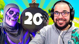 20 BOMBE Giganti in Questa partita di FORTNTIE [upl. by Nocam]