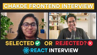 25 Years Experienced React JS Interview  Chakde Frontend Interview EP  10 [upl. by Enelyk]