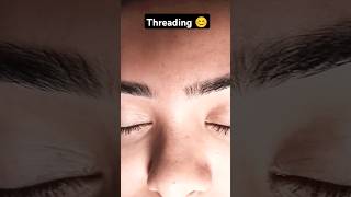 Customer 😇threading eyebrows shorts ytshorts [upl. by Bluefarb277]