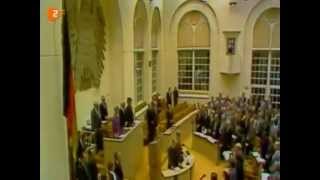 Bundestag singt die deutsche Nationalhymne  9111989 [upl. by Kerwon]