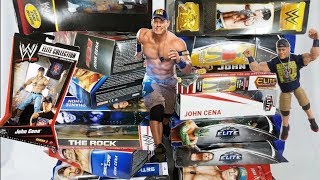 MASSIVE RARE WWE JOHN CENA ELITE FIGURES UNBOXING  MORE [upl. by Noret713]