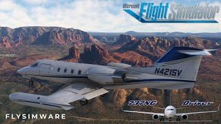 Finally a Learjet Flysimware Learjet 35a FIRST FLIGHT [upl. by Oniuqa]