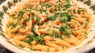 Penne alla Vodka Recipe  OrsaraRecipes [upl. by Inesita]