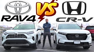 2023 Toyota RAV4 Vs 2023 Honda CRV Is Toyota Or Honda Better [upl. by Mayberry]