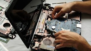 Toshiba Satellite C660 Disassembly video upgrade RAM amp SSD take a part how to open [upl. by Asert]