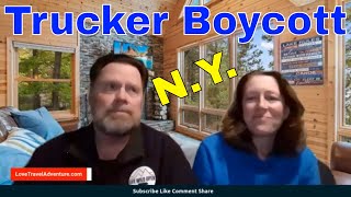 Truckers Boycotting NYC  REAL Trucker Reaction Video [upl. by Ellerrad]