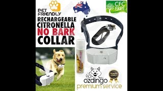 Citronella Rechargeable Spray Dog Collar Trainer [upl. by Inahs12]