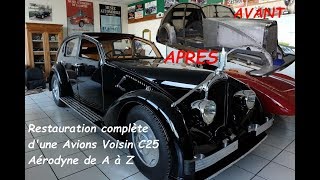 Voisin Aérodyne restauration [upl. by Ainavi]