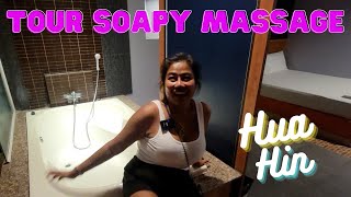 INSIDE HUA HINS ONLY SOAPY MASSAGE PARLOR  THAILAND [upl. by Leirbma]