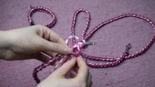 DIY Paracord Hundeleine Rundgeflochten LeniKUNTERBUNT [upl. by Aniraz]