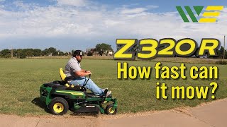 How fast can the John Deere Z320R Zero Turn Mow an Acre [upl. by Kreda775]