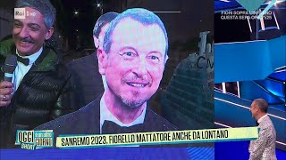 Sanremo 2023 Fiorello mattatore anche da lontano  Oggi è un altro giorno 13022023 [upl. by Virge]