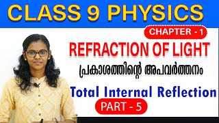 Class 9 Physics Chapter 1  Refraction of light Part 5 പ്രകാശത്തിന്റെ അപവർത്തനം New textbook 2024 [upl. by Jasen518]