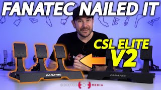 NAILED IT  NEW Fanatec CSL Elite Pedals V2 Review [upl. by Kcirederf]