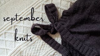 SEPTEMBER KNITS  slow knitting and fallfixalong [upl. by Hosea]