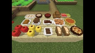 Minecraft  Placeable Food Addon  MCPE Addons [upl. by Yellat]