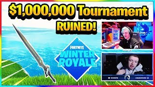 NEW PRO PLAYERS ANGRY AT SWORD IN 1000000 FORTNITE TOURNAMENT  Fortnite Highlights [upl. by Bidle]