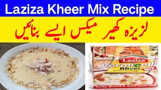 Laziza Kheer Mix Easy Rice Pudding Recipe  Laziza International Kheer Mix [upl. by Zamora]