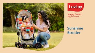 LuvLap Sunshine StrollerPram Feature Video [upl. by Alig33]