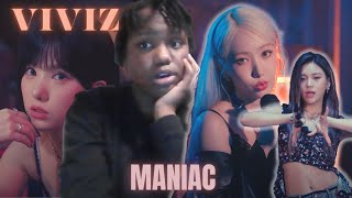 VIVIZ 비비지  MANIAC MV Reaction [upl. by Aliuqehs]