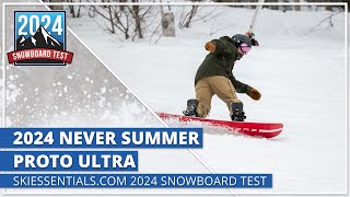 2024 Never Summer Proto Ultra  SkiEssentialscom Snowboard Test [upl. by Kutchins]