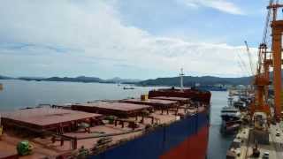 BULK CARRIER LAUNCHING 180000DWT time lapse [upl. by Nikal]