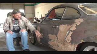 1969 Volkswagen Karmann GhiaHow To Remove Old Bondo Part 1 [upl. by Malinda]