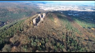 Drone Parrot Bebop  Château du HautBarr [upl. by Sturges918]