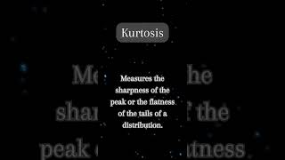 KURTOSIS CONCEPT AND EXAMPLE shorts statistics data datanalysis analysis mean [upl. by Josh]