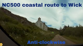 Trip along the NC500 coastal way to Wick from Lybster Caithness in Scottish highlands [upl. by Arikihs]