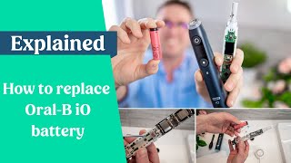 How to replace an OralB iO battery [upl. by Eartnoed231]