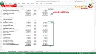 Métodos de Análisis Vertical y Horizontal Interpretación  Estados Financieros  Francesc Silva [upl. by Odnumyar]