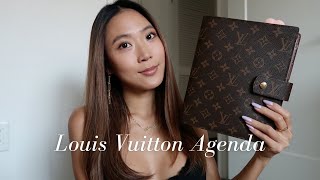 WHATS IN MY LV AGENDA  Louis Vuitton Agenda GM [upl. by Ytitsahc425]