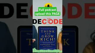 think amp grow rich book podcast 🤯 think and grow rich podcast podcast [upl. by Nolrah]