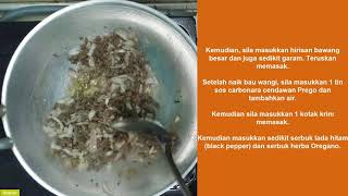 Cara Masak Kuah Sos Carbonara Cendawan [upl. by Gerita]