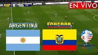 🔴EN VIVO Argentina vs Ecuador  Copa América 2024  Partido en vivo ahora [upl. by Janna]