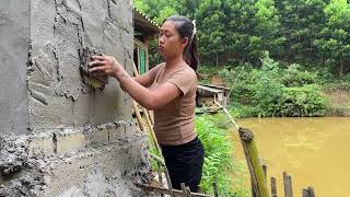 Full video 120 days of building a house Water tank and Bamboo bathroom  BUILD LOG CABIN [upl. by Hutner]