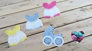 Souvenir crochet baptême 12  Baby shower souvenirs english subtitles [upl. by Giacamo]