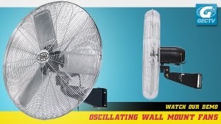 Wall Mount Fan Oscillating Deluxe 24quot [upl. by Fairlie]