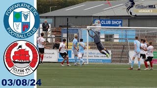 030824 Forfar Athletic v Clyde [upl. by Caz]