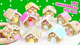 How to Make Mini Gingerbread Houses 100 Edible [upl. by Natal81]