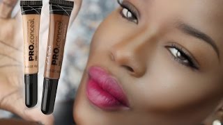 How to Highlight and Contour DARK SKIN w LA Girl Concealer [upl. by Todd]