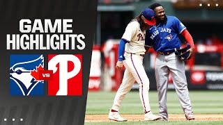 Blue Jays vs Phillies Game Highlights 5824  MLB Highlights [upl. by Beuthel]