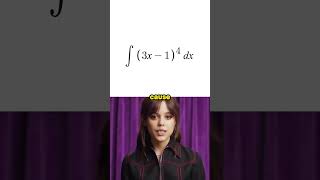 Jenna Ortega teaches Usubstitution in under 90 seconds [upl. by Ylas]