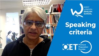 OET Speaking Criteria  West London English School  Facebook live  Occupational English Test [upl. by Kemeny]