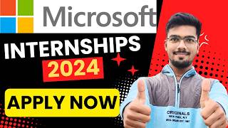 Microsoft Internships  Internships for College Students  Paid Internships 2024  Shubham Shah [upl. by Vrablik858]