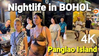 🇵🇭 PANGLAO BOHOL Philippines  NIGHTLIFE on Alona Beach [upl. by Longerich]