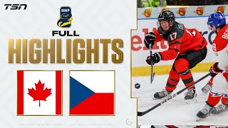 Canada vs Czechia FULL HIGHLIGHTS  World Juniors 2024 [upl. by Ynaffad]