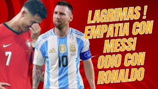 MESSI y RONALDO LLORAN DESCONSOLADOS LÁGRIMAS de COMPRENSIÓN y de ODIO [upl. by Adnilev]