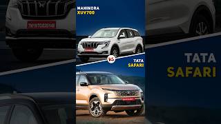 Mahindra XUV 700 😍 Vs Tata Safari 🤩 Amazing Comparison 🔥 shorts [upl. by Northington]